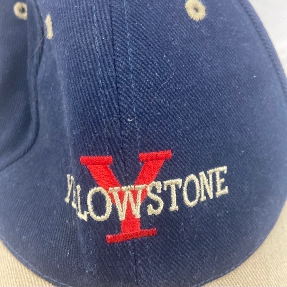 Vintage Yellowstone National Stone Navy Blue Hat - Picture 2 of 8